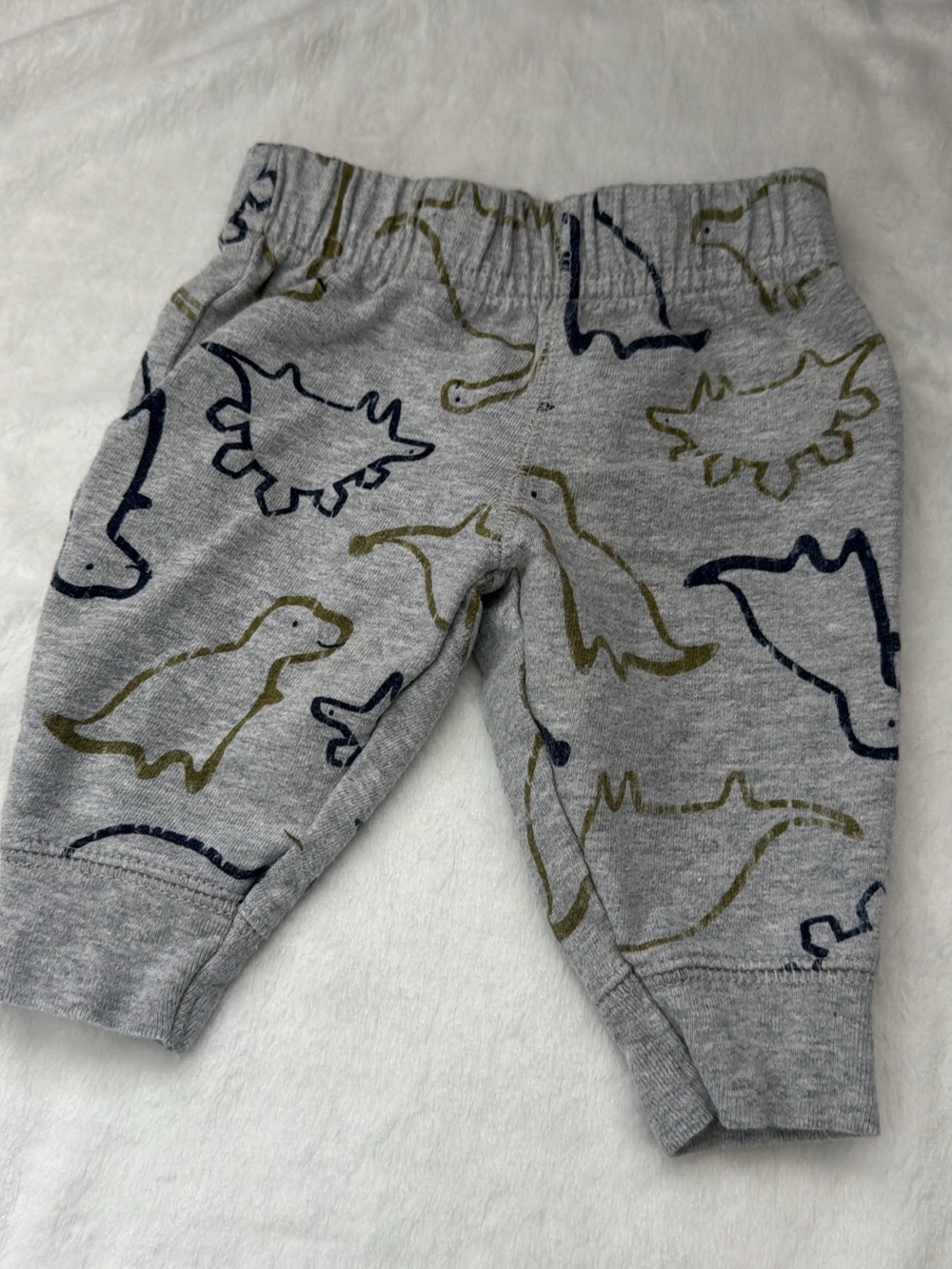 Unbranded baby Gray Dino Print Jogger Pants